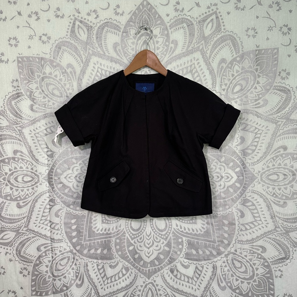 Euc $78 Martin & + And Osa Suit Coat Jacket Blazer Black Short Cuff Sleeve 2 XS - Picture 9 of 14
